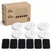 RobustRise Filtres pour fontaine à eau pour chat - 6 filtres + 6 éponges set