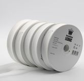 100 METER BIAISBAND KATOEN - Wit - 20 mm - 5 stuks