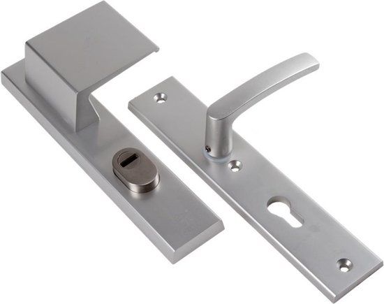 Ami Veiligheids schildgarnituur SKG - deurdikte 38/45 mm - linkswijzend - KT 70 Buiten - PC 70 Binnen - 251 x 50 mm - F1