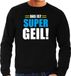Bellatio Decorations Shoppartners Bv Apres ski trui Das ist supergeil zwart heren - Wintersport sweater - Foute apres ski outfit/ kleding/ verkleedkleding XL