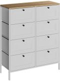 Vicco Belaro Ladekast – 80 x 95 cm met 8 laden Wit
