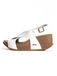 Bayton Sandalen met riem 'Rea' zwart / wit