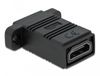 DeLOCK 81307 HDMI Type A (Standard) Vrouwelijk naar Vrouwelijk Adapter Zwart