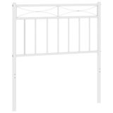 VidaXL Hoofdeind & Voeteind Staal Wit 100 cm