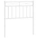 VidaXL Hoofdeind & Voeteind Staal Wit 100 cm