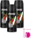 Axe Deodorant Bodyspray Africa - 150 ml - 3 stuks