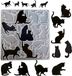 Moule en résine sans marque pour chat - Moule en silicone pour bijoux - Bricolage - 19 designs différents - 192 x 187 cm