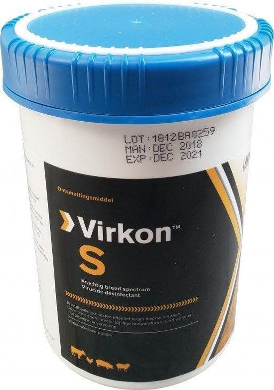 Henry Schein Virkon S 1 Kg - Desinfectiemiddel - honden, katten, duiven, paarden