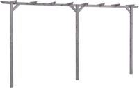 vidaXL Pergola 400x40x205 cm geïmpregneerd grenenhout grijs