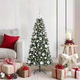 Prolenta Maison Exclusive Kunstkerstboom, groen, 120 cm, PVC, kunststof, staal