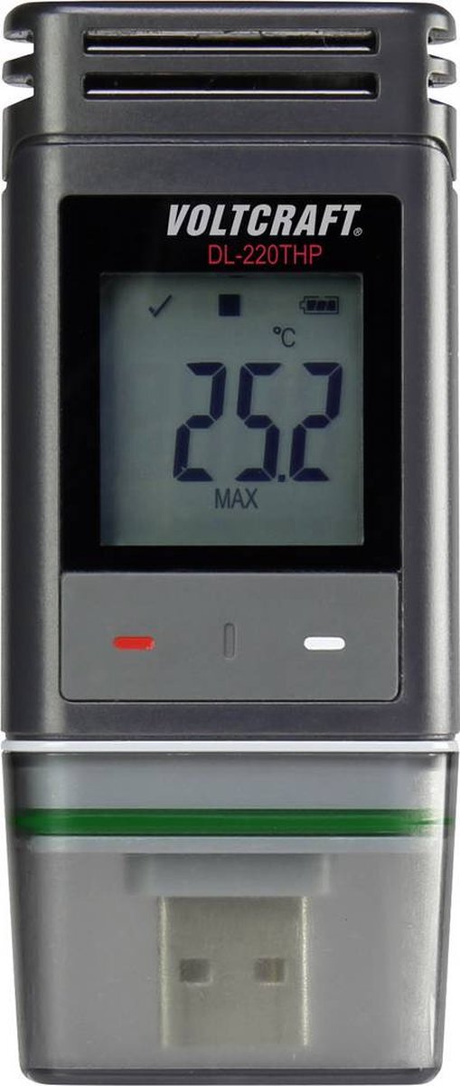 VOLTCRAFT DL-220THP Temperatuur datalogger, Vocht datalogger, Luchtdruk datalogger Te meten grootheid: Temperatuur, Voc