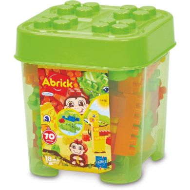 écoiffier Abrick Safari doos met 70 bouwstenen - 3280250014454