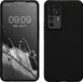 kwmobile telefoonhoesje geschikt voor Xiaomi 12T / 12T Pro - Hoesje met siliconen coating - Smartphone case in zwart