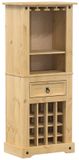 vidaXL Wijnrek Corona massief grenenhout 56x35x134,5 cm