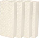 Humidificateurs/évaporateurs d'eau radiateur - 4x pièces - blanc - céramique - L7,5 x H17,5