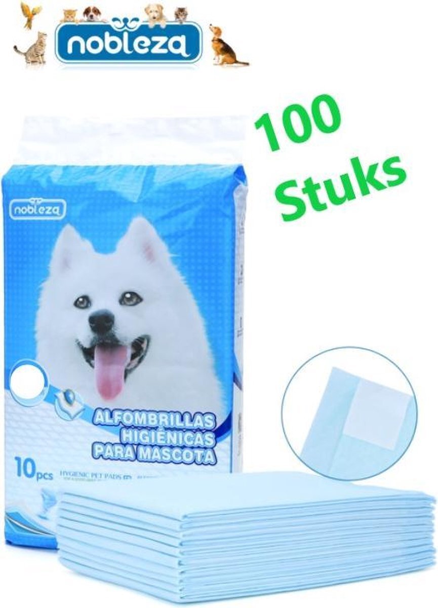 Nobleza 48VVB Puppy Training Pads met Plakstrips 60 x 40 cm
