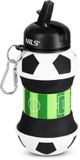 NILS NC4104 Serie - Opvouwbare Sportfles - 550ml - Silicone - Zwart