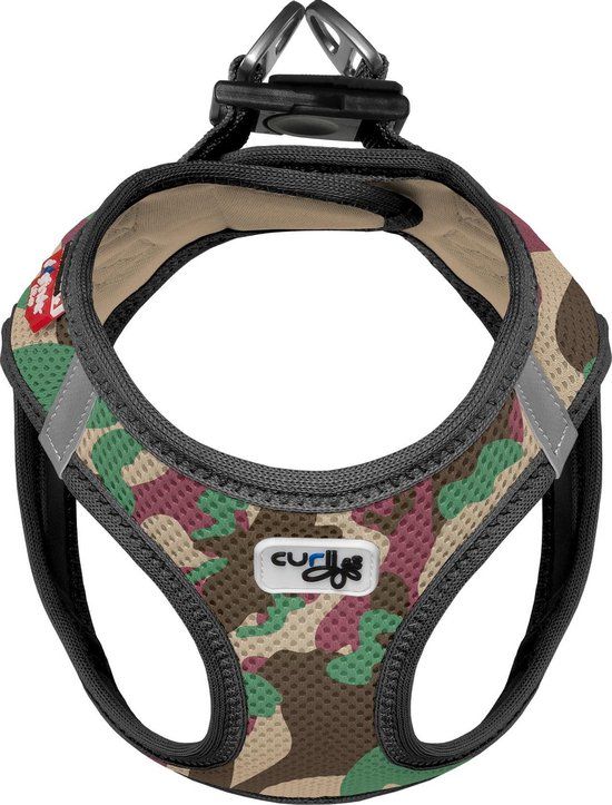 Curli Air-Mesh Hondentuig - 3XS - Camouflage - Reflecterend