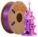 PLA Filament - Mat zijde, dubbele kleur, 3D-printerfilament - Diameter 1,75 mm - Tolerantie ±0,03 mm - Geschikt voor FDM 3D-printers - 1 kg spoel - Oranje paars