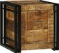 vidaXL Opbergbox Bruin en Zwart 40 x 40 x 40 cm Massief Mango Hout