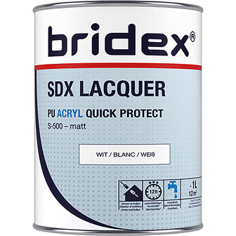 Bridex SDX Lacquer lak acryl 1L wit mat - 4004014923573