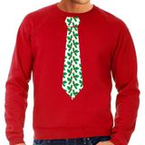 Bellatio Decorations Kersttrui/kerst sweater mistletoe - heren XL