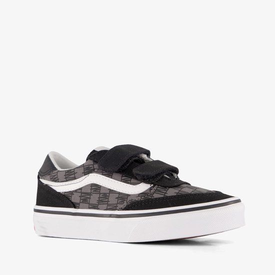 Vans Brooklyn LS V Scribble Check kinder sneakers zwart - Maat 26