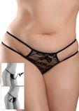 Me-Seduce Pipedream - Crotchless PleasurePearl +Size - Anal Toys Buttplugs Zwart