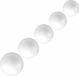Merkloos Combie set piepschuim ballen/bollen 50x stuks in 5 formaten - 4/5/6/7 en 8 cm - Vormen/figuren