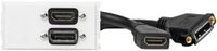 Vivolink Outlet Panel Displayport+HDMI