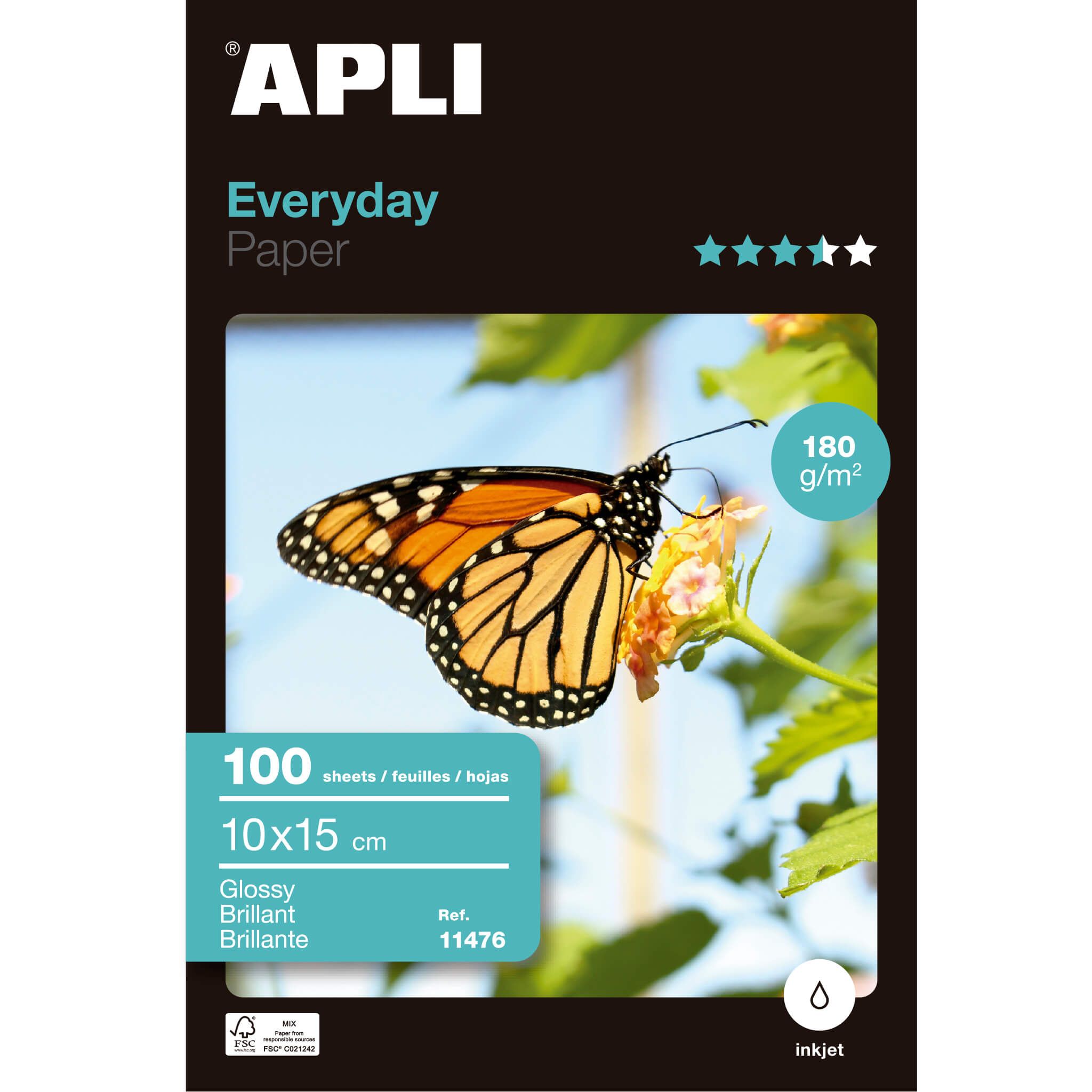 APLI 11476 - Fotopapier - wit - 180 g