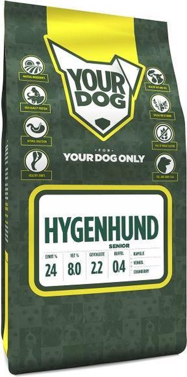 Yourdog Senior 3 kg hygenhund hondenvoer