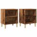 vidaXL - Nachtkastjes - 2 st - 40x30x50 cm - bewerkt hout - oud houtkleurig