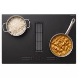 Inventum IKA8035MAT Inductiekookplaat met Geïntegreerde Afzuiging - 80 cm Inbouw - Matzwart
