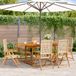 Prolenta Maison Exclusive Tuinset voor in de tuin, 7-delig, van polyrotan en massief hout, beige kleur