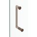 FASE Ensemble de boutons de porte de douche en aluminium, Ø 23 mm - bronze brossé