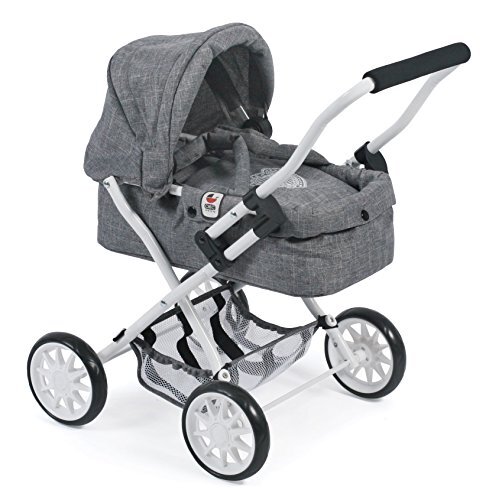 BAYER CHIC BAYER CHIC 2000 Mini Knuffel Wandelwagen SMARTY Jeans grijs