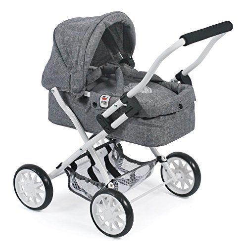 BAYER CHIC 2000 Mini Knuffel Wandelwagen SMARTY Jeans grijs