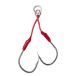 Savage Gear Bloody Assist Hook J Double Asymmetric - 2 Zusatzhaken, Taille:1/0