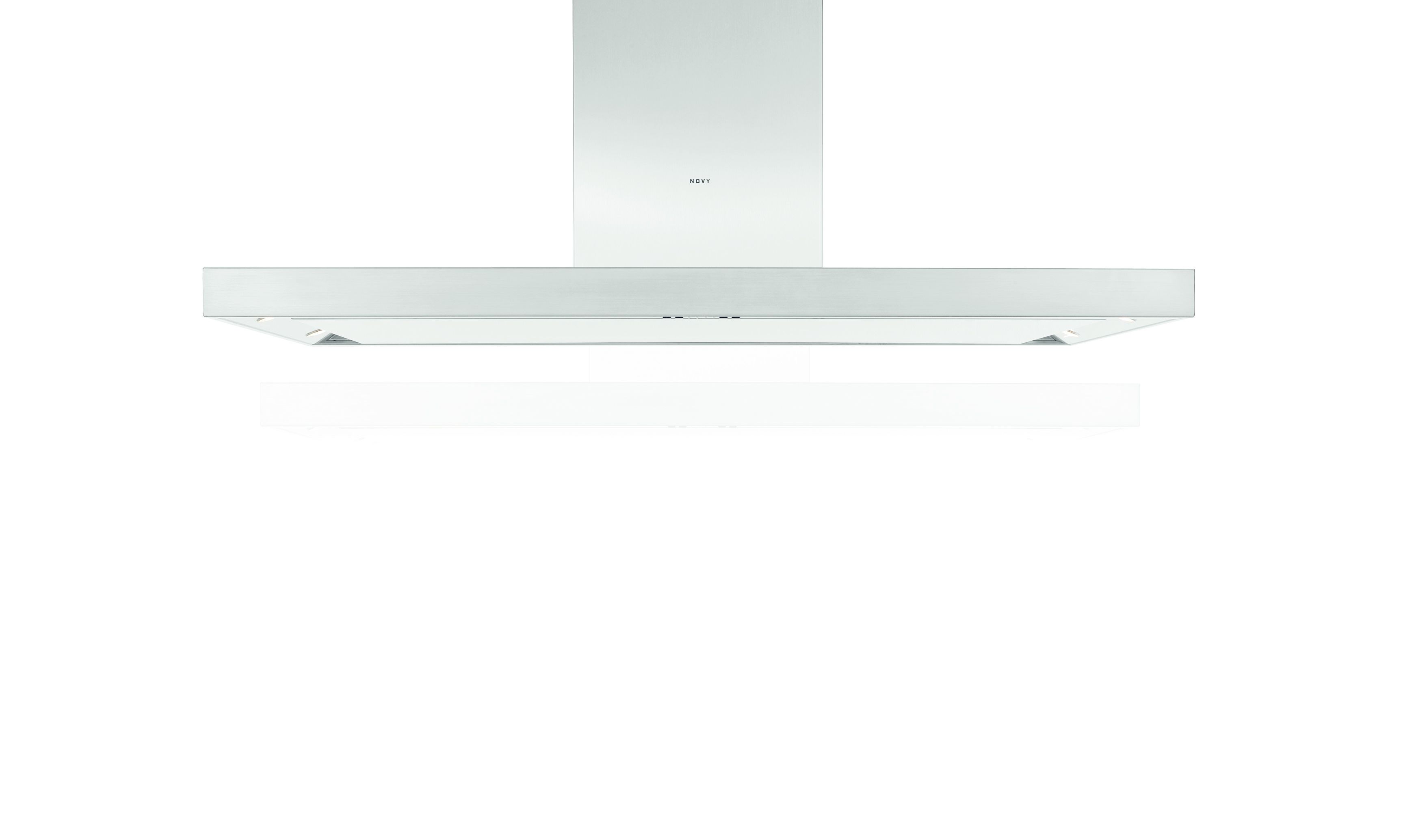 NOVY Flat'line Muurmontage Afzuigkap - Roestvrijstaal - 120cm - 1080 m³/uur