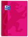 Oxford Classic spiraalboek, kunststof, geruit, 4 x 4, fuchsia
