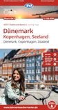 BVA KOMPASS Karten BVA ADFC Radtourenkarte Dänemark, Kopenhagen, Seeland/Denmark, Copenhagen, Zealand 1:150.000