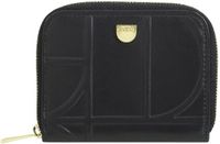 DuDu Up Portemonnee Leer 10 cm - Dames - Horizontaal - zwart