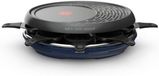 Merkloos Wan GmbH Raclette Set - Gourmet Grill - Gezellig Tafelen - Antiaanbaklaag - 8 Personen - Blauw
