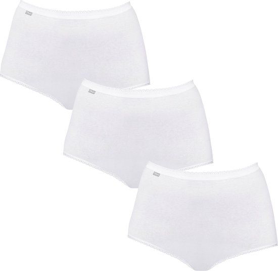 Playtex Cotton Stretch Maxi Slip Dames Onderbroek 3-pack - Wit - Maat 5XL (50)