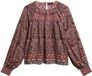 Superdry - Top en smock met print - Dames - Tops - French Floral Peach - Viscose - UK16-EU44