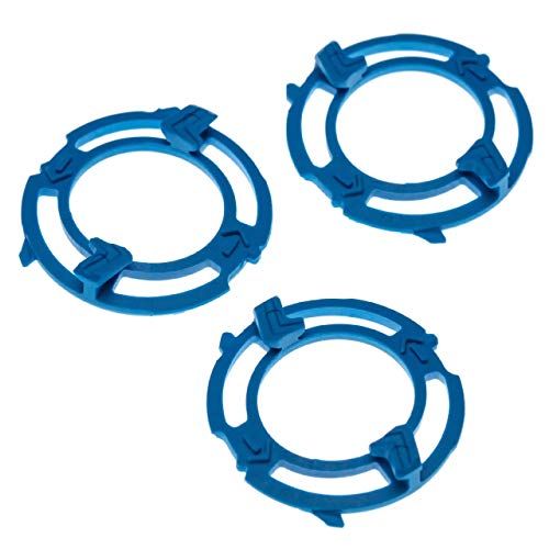 VHBW 3x scheerkophouder geschikt voor Philips S5270, S5271, S5290, S5310, S5320, S5330, S5340, S5355, S5360 scheerapparaat, blauw