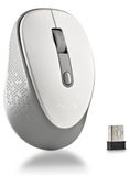 Merkloos Draadloze optische muis - Ergonomisch - Stil - 800/1600 DPI - Wit