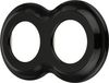 Cadre rétro en porcelaine, courbé, 2 pièces, modèle PR1, noir