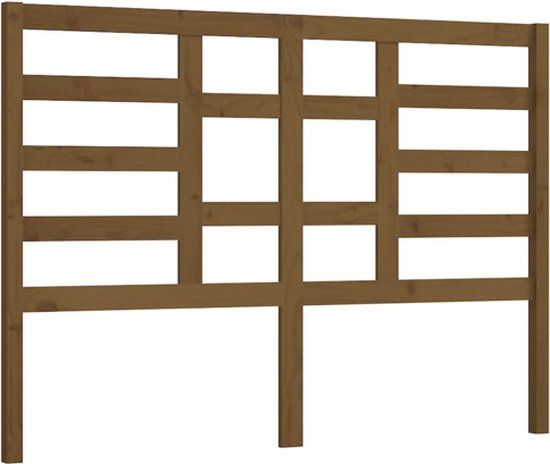 vidaXL Hoofdbord 156x4x104 cm massief grenenhout honingbruin